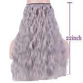 cheap Clip in Extensions-Curly Synthetic Hair 22 inch Hair Extension Fishing Line Hair 1pc / pack Adjustable Women&#039;s Girls&#039;