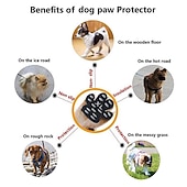 billige Støvler og potevern-hundepotebeskyttelsesputer sklisikre potegrep trekkputer gir trekkraft og støtte for svake poter for å forhindre at hunden glir på glatte gulv
