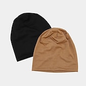 levne Pánské klobouky-Pánské Vše Čepice Beanie Černá Jako na obrázku Pletený Plná / Jednobarevná Běžné nošení