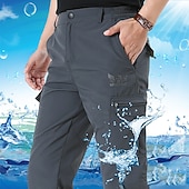 baratos Partes inferiores-Homens Calças de Trilha Calças forradas de lã Casaco de inverno Calças Softshell Militar Inverno Outono Ao ar livre Térmico / Quente A Prova de Vento Bolso multi Redutor de Suor Calças Cintura