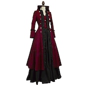 abordables Robes-Rococo Victorienne Robe de Bal Costume de fête Bal Masqué Robe de Bal Déguisement Femmes Mascarade Carnaval Soirée Halloween Adulte Robe