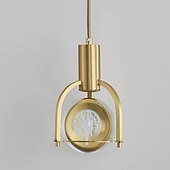 billige Pendellys-12cm pendel lanterne design pendel lys kobber messing moderne 220-240v