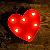 economico Luci decorative-luci a led per alfabeto e marquee arabe, lettere nere alimentate a batteria led per eventi, matrimoni, feste, compleanni, casa, bar, nuovo design, nero fresco