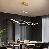 cheap Chandeliers-2-Light 80 cm Line Design Chandelier Aluminum Linear Painted Finishes Modern Simple LED 110-120V 220-240V