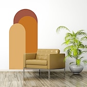 levne Tapety-geometrie barevná tapeta boho oblouk nálepka na stěnu odlepte a nalepte snímatelnou samolepicí PVC/vinylovou nálepku na stěnu pro domácí dekoraci místnosti 52*140cm