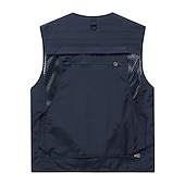 billiga Herrars fiskeväst-Herr Väst Gilet Fiskeväst Vandringsväst Ärmlös väst Gilet Jacka Utomhus Gata Helgdag Dagliga kläder Streetwear Elegant och modernt Sommar Vår Ficka Polyester Andningsfunktion Snabb tork Ren färg