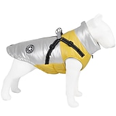 baratos Casacos-Cachorros Gatos Casacos Jaqueta Colete Moda Lazer Inverno Reflector Prova-de-Água Quente Respirável Macio Ao ar livre Casual / Diário Caminhada Roupas para cães for Bichon Frise Pomerânia Animais de