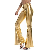 abordables Fondos-Años 80 Hip hop Pantalones Baile de Máscaras pantalones sueltos chicas picantes Color sólido Mujer Disfraz de carnaval Carnaval Mascarada Despedida de Soltera Desfile del orgullo Mes del Orgullo
