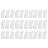お買い得  バスルームオーガナイザー-30 個のミニハンガーコネクタフックプラスチックカスケードオーガナイザーラック省スペースクローゼット