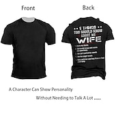 abordables T-shirts amusants pour hommes-Homme Lettre T-shirt T-shirt graphique T-Shirts Drôles Manche Courte T-shirt Impression 3D Col ras du cou Chemise ancien Mode Designer Extérieur Occasionnel Quotidien Noir Vert Véronèse bleu marine