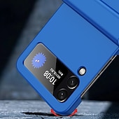 cheap Samsung Cases-Phone Case For Samsung Galaxy Z Flip 7 Z Flip 5 Z Flip 4 Z Flip 3 Back Cover Bumper Frame Four Corners Drop Resistance Shockproof Solid Colored Silica Gel