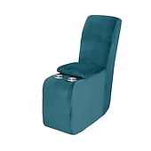cheap Recliner Chair Cover-Additional Console Recliner Covers for The L Shape Sectional Burgundy Recliner Sofa Covers Velvet Stretch Additional Console Cover for Reclining L Shape Sofa Cover Thick Soft Washable