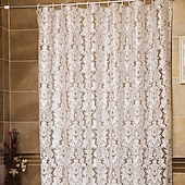 economico Tende doccia-Tenda da Doccia Impermeabile e Antimuffa Spessita PEVA 180cm*180cm(70&quot;*70&quot;) Stampa a Strisce per Bagno Toilette