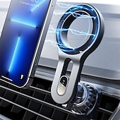 رخيصةأون حامل سيارة-Compatible for magsafe car mount strongest magnet power lisen Magnetic phone holder for car بسهولة تثبيت الأيدي الحرة iphone car holder mount fit for iphone 13 12 pro max mini magsafe case