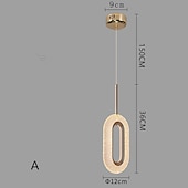 levne Závěsná světla-křišťálové závěsné svítidlo, 1 světlo moderní závěsné svítidlo, 8W stmívatelné LED stropní závěsné svítidlo pro kuchyňský ostrov ložnice jídelna