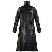 abordables Tapas-Navidad Moda Distinguido Abrigo Baile de Máscaras Gabardina Doctor de plaga Color sólido Disfraz Hombre Víspera de Todos los Santos Carnaval Mascarada Fiesta Víspera de Todos los Santos Adulto