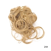 economico Chignon-commercio estero fibra chimica sintetica lazy catch clip capelli anello bocciolo di fiore testa a sfera ragazza naturale soffice barba lunga moda parrucca