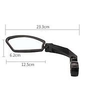 cheap Bikes &amp; Components-Rear View Mirror Cycling Outdoor Adjustable Flexible Cycling Bicycle motorcycle Bike Glass Plastic Black Mountain Bike MTB Recreational Cycling