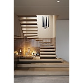 economico Modello a grappolo-Lampada a sospensione a led a 6 luci con tubo a cono stile nordico nero/bianco bar mini lampada a sospensione di design isola della cucina light bar tavolo sala da pranzo soggiorno lampade regolabili