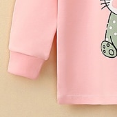 preiswerte Sets-Mädchen 3D Tiermotiv Hosen-Set Kleidungsset Langarm Herbst Winter Aktiv Täglich Kinder 2-12 Jahre Urlaub Normale Passform
