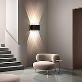 cheap Outdoor Wall Lights-3-Light 17cm LED Wall Lights Geometric Design Waterproof Outdoor Wall Lights Modern Minimalist Style Aluminum Living Room Bedroom Corridor Wall Light IP65 85-265V