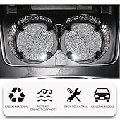 cheap Car Organizers-2pcs Bling Car Cup Holder Coaster 2.75 inch Anti-Slip Shockproof Universal Fashion Vehicle Car Coasters Insert Bling Rhinestone Auto Automotive Interior Accessories for Women