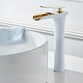 cheap Classical-Bathroom Sink Faucet,Brass Waterfall Centerset Single Handle One Hole Bath Taps