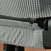 abordables Funda para silla de oficina-Funda para silla de oficina dividida, funda para silla de juego, color burdeos, elástica, lavable, funda para silla de ordenador, para sillón, silla giratoria, silla de juego, silla de jefe de