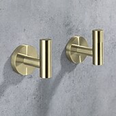 preiswerte Kleiderhaken-2 Stück Kleiderhaken Wandkleiderhaken 304 Edelstahl Haken mit hoher Tragfähigkeit für Bad / Küche