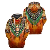 Men's Graphic Prints Hoodie Hoodies Sweatshirt Streetwear Designer Long Sleeve Hooded Daily Sports Orange Fall Spring &  Fall Designer4