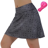 abordables Pantalones, shorts y faldas de mujer-Mujer Geométrico Falda-short Ciclismo Bicicleta Vestidos Prendas de abajo MTB Bicicleta Montaña Ciclismo Carretera Deportes Almohadilla 3D Ciclismo Secado rápido Dispersor de humedad Negro Rosa Licra