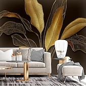 abordables Papiers peints-Fonds d'écran cool belle nature papier peint mural autocollant mural auto-adhésif éblouissant doré pvc/vinyle adapté au salon chambre restaurant hôtel décoration murale art décor à la maison