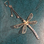 baratos Espanta-espíritos-Libélula apanhador de sonhos de cristal carrilhão de vento presente artesanal carrilhão de vento ornamento de parede pendurado decoração ao ar livre 15*15 cm