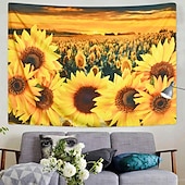 tanie gobelin krajobrazowy-wall tapestry art decor koc kurtyna piknik obrus wiszący dom sypialnia salon akademik dekoracja poliester słonecznik piękno widoki