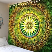 billiga Mandala Tapestry-mandala bohemisk väggtepp konst dekor filt gardin hängande hem sovrum vardagsrum sovsal dekoration boho hippie psykedelisk blommig blomma lotus indisk