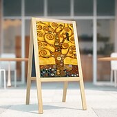 preiswerte Berühmte Meisterwerke-Handgefertigtes handgemaltes Ölgemälde Wandkunst klassischer Klimt berühmter Baum Ölgemälde Heimdekoration Dekor gerollte Leinwand kein Rahmen ungedehnt