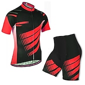 cheap Men&#039;s Clothing Sets-Men&#039;s Short Sleeve Cycling Jersey with Bib Shorts Blue Bike 3D Pad Breathable Quick Dry Sports Graphic Clothing Apparel