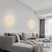 abordables Appliques murales encastrées-lightinthebox 1 lumière 15 cm applique murale LED lampes murales design circulaire mini style simple / moderne / contemporain salon chambre salle à manger lumière en métal 110-120v / 220-240v