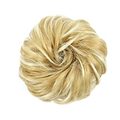 cheap Chignons-Messy Bun Hair Piece Hair Bun Scrunchies Synthetic Wavy Curly Chignon Ponytail Hair Extensions Thick Updo Hairpieces for Women Girls Kids 1PCS