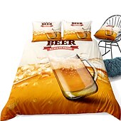 economico Set copripiumino-Set copripiumino oktoberfest in 3 pezzi set biancheria da letto per hotel copripiumino include 1 copripiumino, 2 federe per matrimoniale/regina/re (1 federa per doppia/singola)