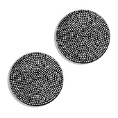 cheap Car Organizers-2pcs Bling Car Cup Holder Coaster 2.75 inch Anti-Slip Shockproof Universal Fashion Vehicle Car Coasters Insert Bling Rhinestone Auto Automotive Interior Accessories for Women