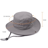 economico Copricapo da esterno-Cappello da sole Cappello da pesca Cappello da escursionismo Cappello Portatile Protezione Solare UV Protezione solare Estate Primavera Autunno Ampia tesa Per uomo Per donna Campeggio / Escursionismo