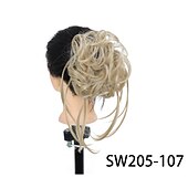 cheap Ponytails-Messy Bun Hair Piece Super Long Tousled Updo Hair Bun Extensions Wavy Hair Wrap Ponytail Hairpieces Hair Scrunchies with Elastic Hair Band for Women Girls