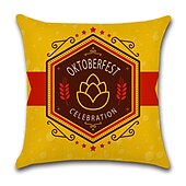 levne Sváteční povlak na polštář-oktoberfest pivo oboustranný povlak na polštář 4ks německý bavorský měkký dekorativní čtvercový povlak povlak na polštář povlak na polštář povlak na polštář na pohovku ložnice vynikající kvalita lze