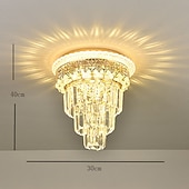 お買い得  天井のライトとファン-30cmの島の設計天井灯の金属の電気めっきされた現代220-240v