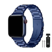 ieftine Curele Apple Watch-Brățări cu Legături Compatibil cu Curea de ceas Apple Watch 38mm 40mm 41mm 42mm 44mm 45mm 49mm Buclă Lux Închidere metalică Oțel inoxidabil Curea de ceas de schimb pentru iwatch Series Ultra 8 7 6 5