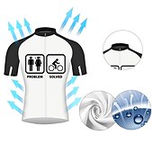 abordables Maillots pour hommes-Homme Maillot de cyclisme Graphique À Motifs Lettres &amp; Chiffres Manche Courte Cyclisme Maillot Top avec 3 poches arrière VTT Vélo tout terrain Cyclisme sur route Séchage Rapide Bandes réfléchissantes