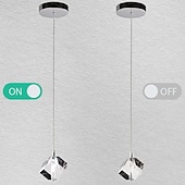 voordelige Eilandlichten-1-licht 9cm kristal mini hanglamp led metalen mini gegalvaniseerde eilandverlichting moderne eigentijdse stijl keuken eetkamer thuis bar licht 110-120v 220-240v