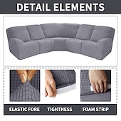 economico Poltrone reclinabili e poltrone wingback-copridivano componibile a forma di L copridivano reclinabile copridivano angolare bordeaux copridivano reclinabile elasticizzato lavabile (4 coprischienali, 4 coprisedili, 1 copridivano angolare, 2