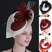 abordables Fascinadores &amp; Sombreros-Elegante Retro Antiguo Tocados Ropa de Fiesta Sombrero fascinador Disfraz Mujer Mascarada Fiesta / Noche Despedida de Soltera Adulto Para la Cabeza